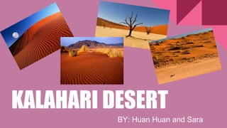 KALAHARI DESERT
BY: Huan Huan and Sara
 