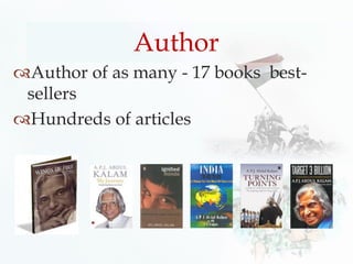 Author of as many - 17 books best-
sellers
Hundreds of articles
Author
 
