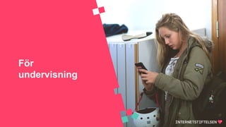För
undervisning
 