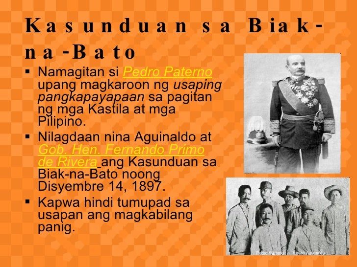 Ang Tunay Na Dahilan Ng Pagkabigo Ng Kasunduan Sa Biak Na Bato Brainly