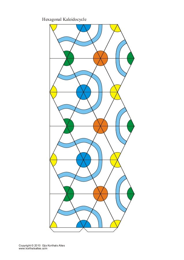 Kaleidocycle 6 color