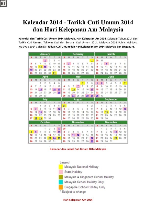 Takwim Cuti Umum 2018 / Kalendar Cuti Umum 2021 Malaysia Dan Cuti 