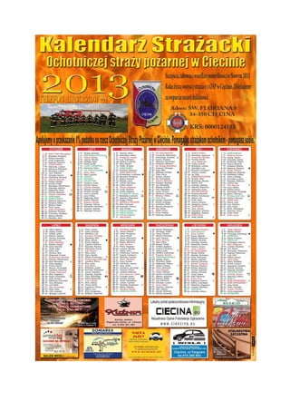Kalendarz strazacki 2013