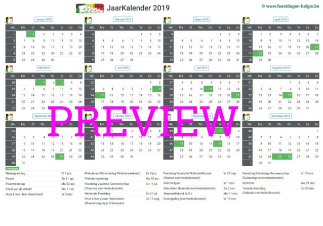 2019-a4-liggend-feestdagen-belgie-preview