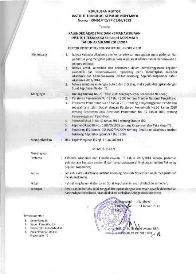 Kalender Akademik Its 2013 2014