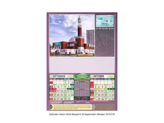Kalender islami gambar masjid libur nasional