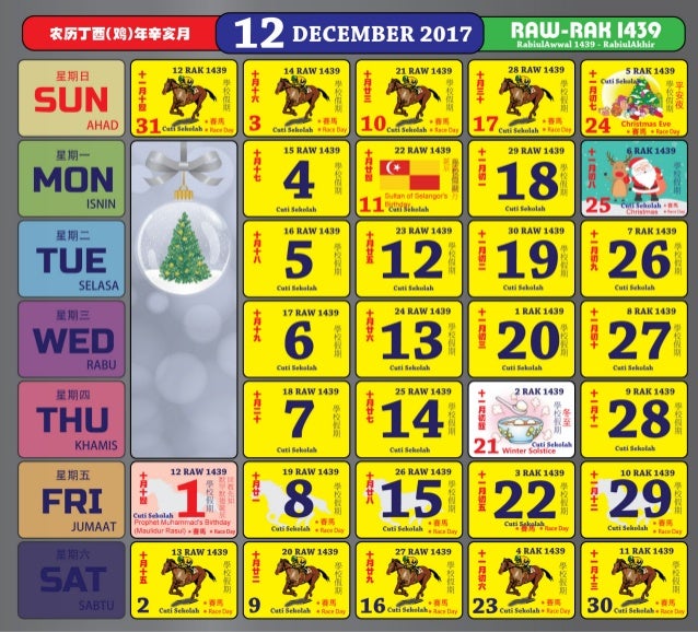 Kalendar Kuda Malaysia 2017