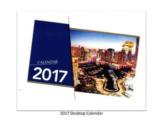 2017 Desktop Calendar
 