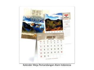 Kalender Meja Pemandangan Alam Indonesia
 