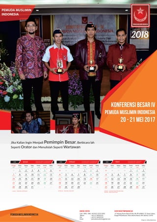 Kalender pemuda muslimin Indonesia 2018   