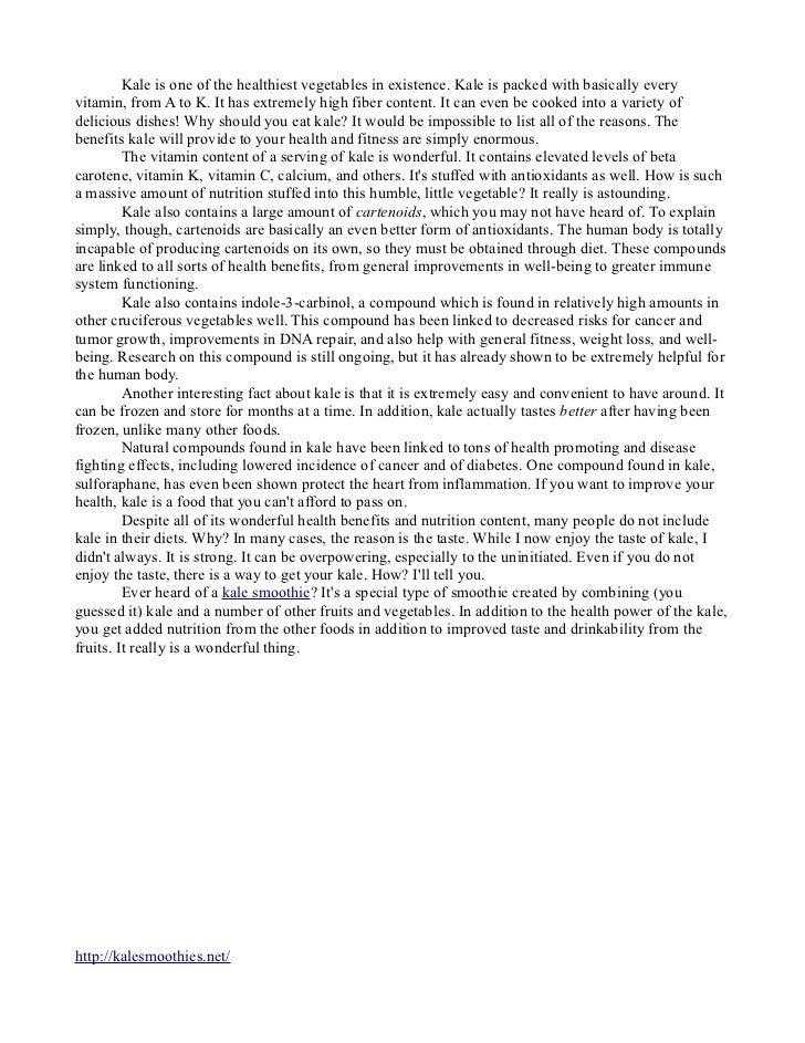 Kale Smoothies Health Benefits Explained