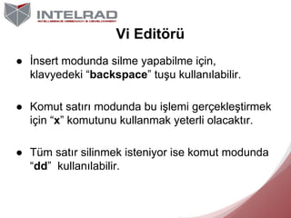 Kali ile Linux'e Giriş | IntelRAD Slide 116