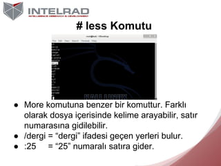 Kali ile Linux'e Giriş | IntelRAD Slide 57