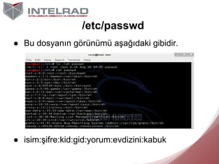 Kali ile Linux'e Giriş | IntelRAD Slide 76
