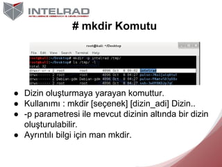 Kali ile Linux'e Giriş | IntelRAD Slide 96