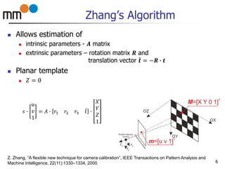Camera calibration technique | PPTX