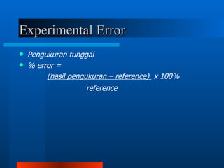 Kalibrasi dan Statistik | PPT