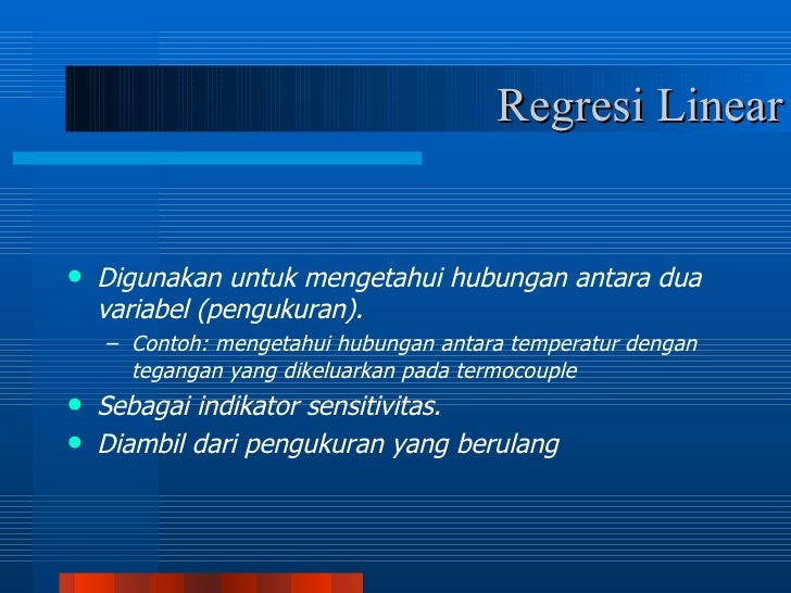 Kalibrasi dan Statistik Kalibrasi dan Statistik