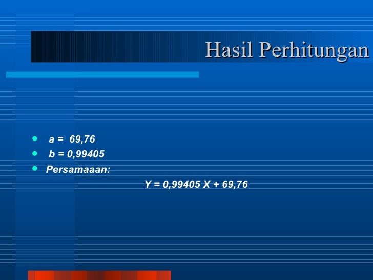 Kalibrasi dan Statistik