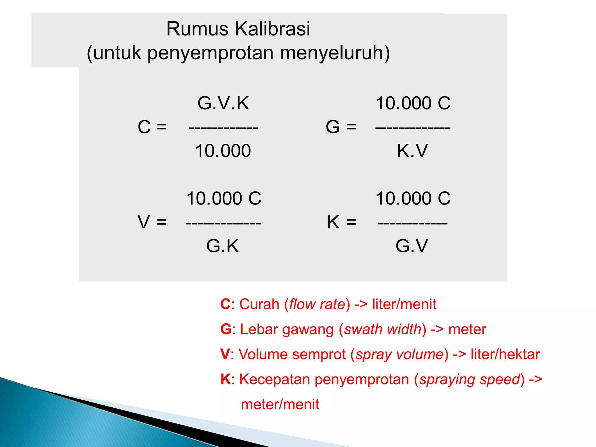 Kalibrasi pestisida | PPTX