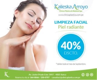 Kalieska Arroyo | Promoción de un 40% de dscto. en limpieza facial