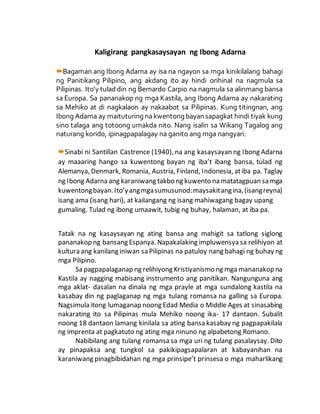 kaligirang pangkasaysayan ng ibong adarna.docx