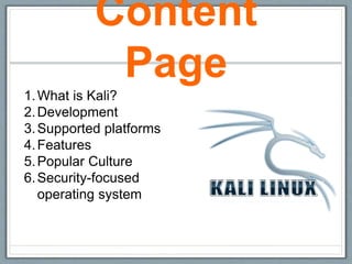Kali Linux | PPTX