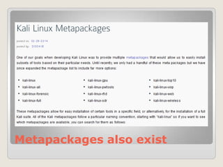 Metapackages also exist
 