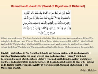 Kalima Rade Kuffer Kalimahs of Islam | PPTX