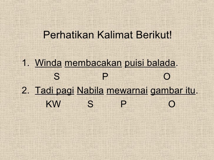 Kalimat Aktif Langsung