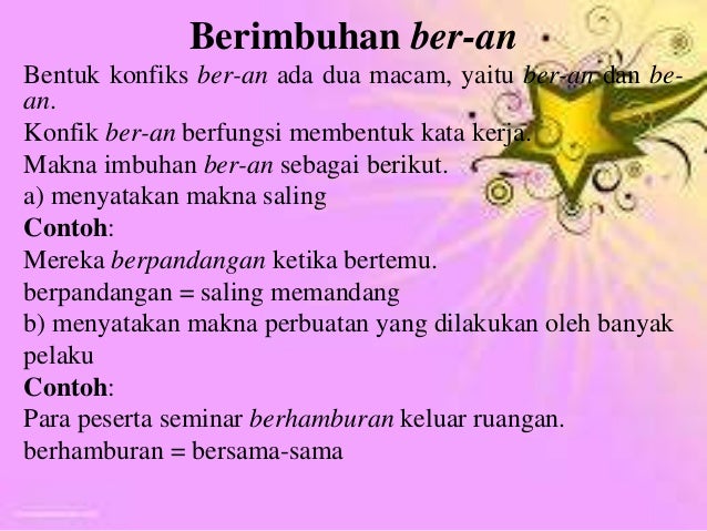 Imbuhan Ber Kan Belajar