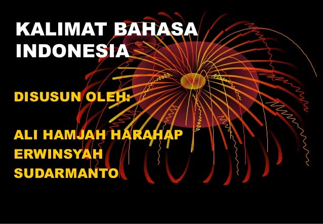 Kalimat bahasa indonesia