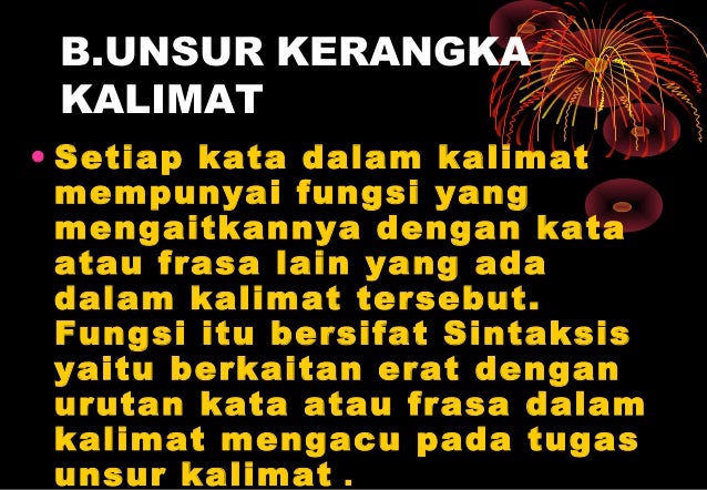 Kalimat bahasa indonesia