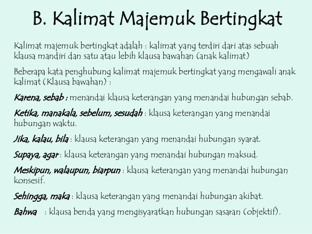  Kalimat  dalam  bahasa  indonesia