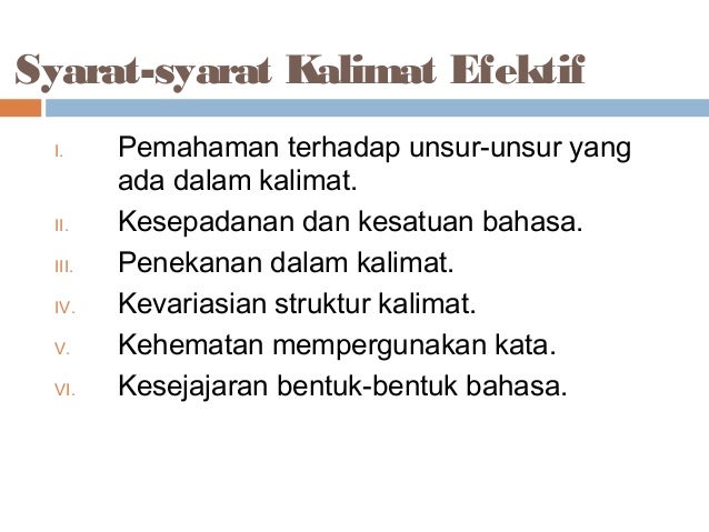 Kalimat Efektif