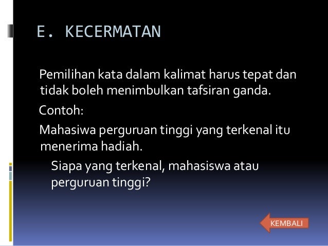 Kalimat Efektif