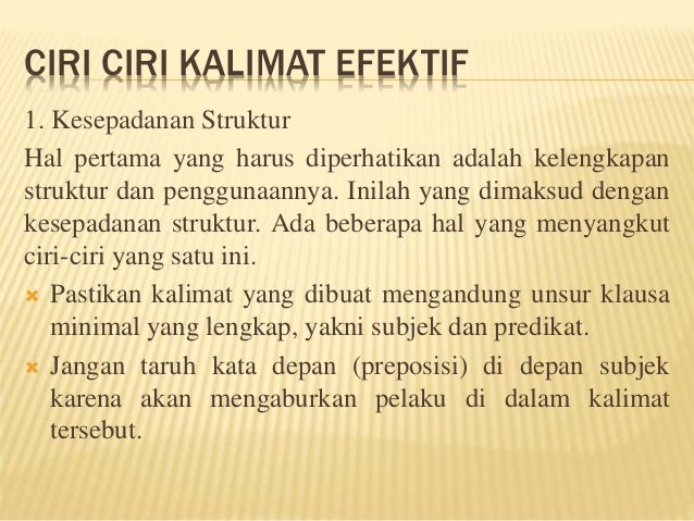Kalimat Efektif
