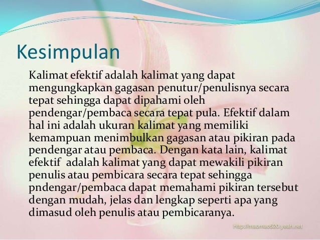 Kalimat Efektif Ppt