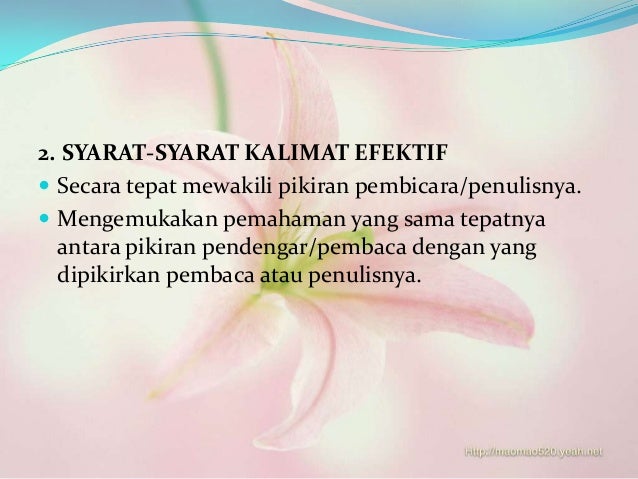 Kalimat efektif ppt