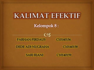 Kalimat efektif present