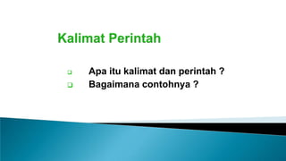 Kalimat Perintah