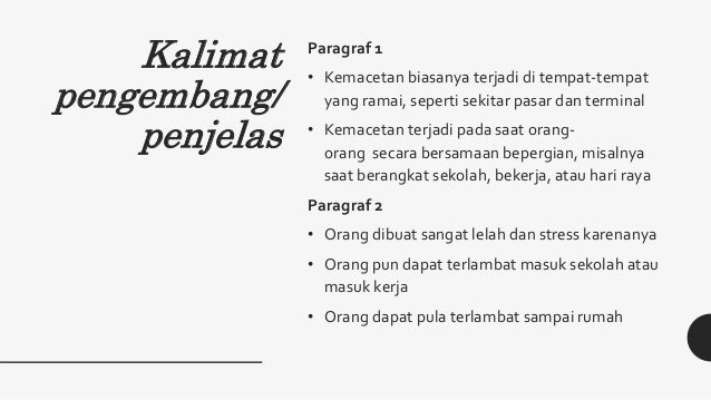 Kalimat Pokok Amp Kalimat Pengembang
