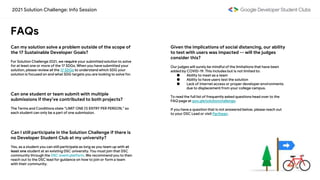 2021 solution challenge info session presentation | PPTX