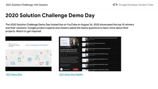 2021 solution challenge info session presentation | PPTX