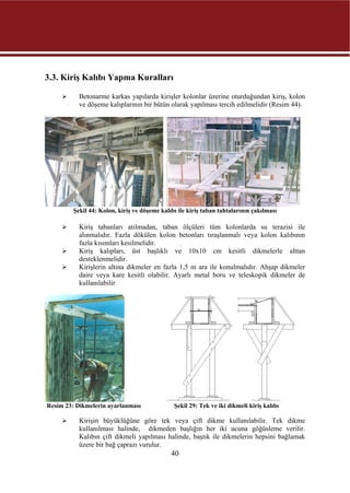Kiriş Betonarme Kalıpları | PDF