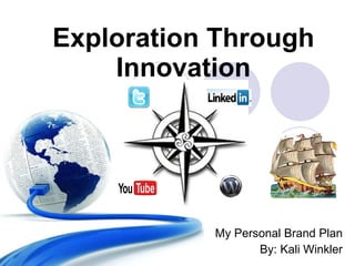 Exploration Through Innovation My Personal Brand Plan By: Kali Winkler 