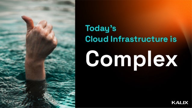 Today’s


Cloud Infrastructure is


Complex
 