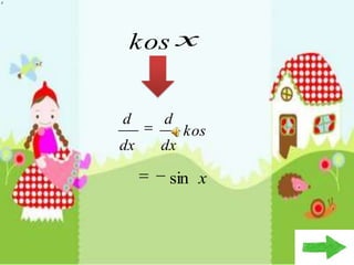 x




     kos x


    d    d
              kos
    dx   dx

          sin x
 