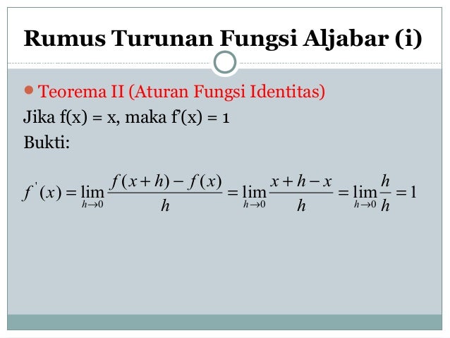 Kalkulus turunan dan integral