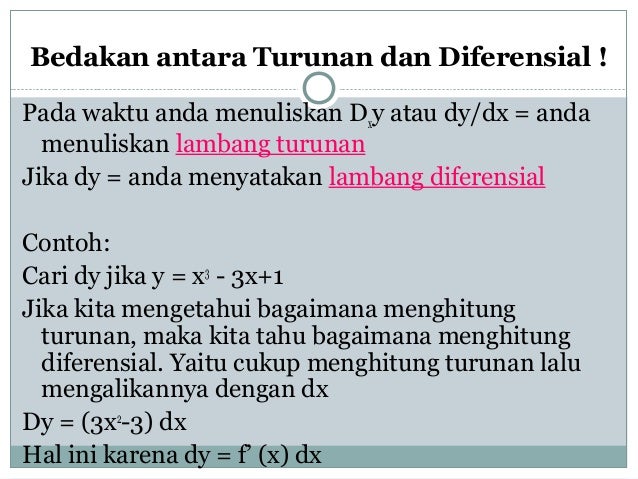 Kalkulus Turunan Dan Integral kalkulus turunan dan integral